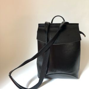 Vegan Leather Backpack/ Crossbody